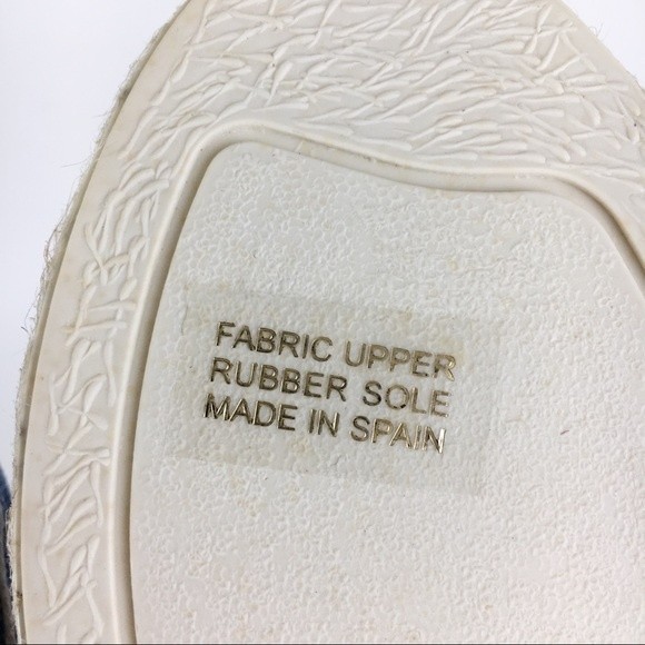 Anthropologie Maypol Womens Denim Espadrille Lace Up Sneakers Shoes Size 6.5 37 - Picture 9 of 14